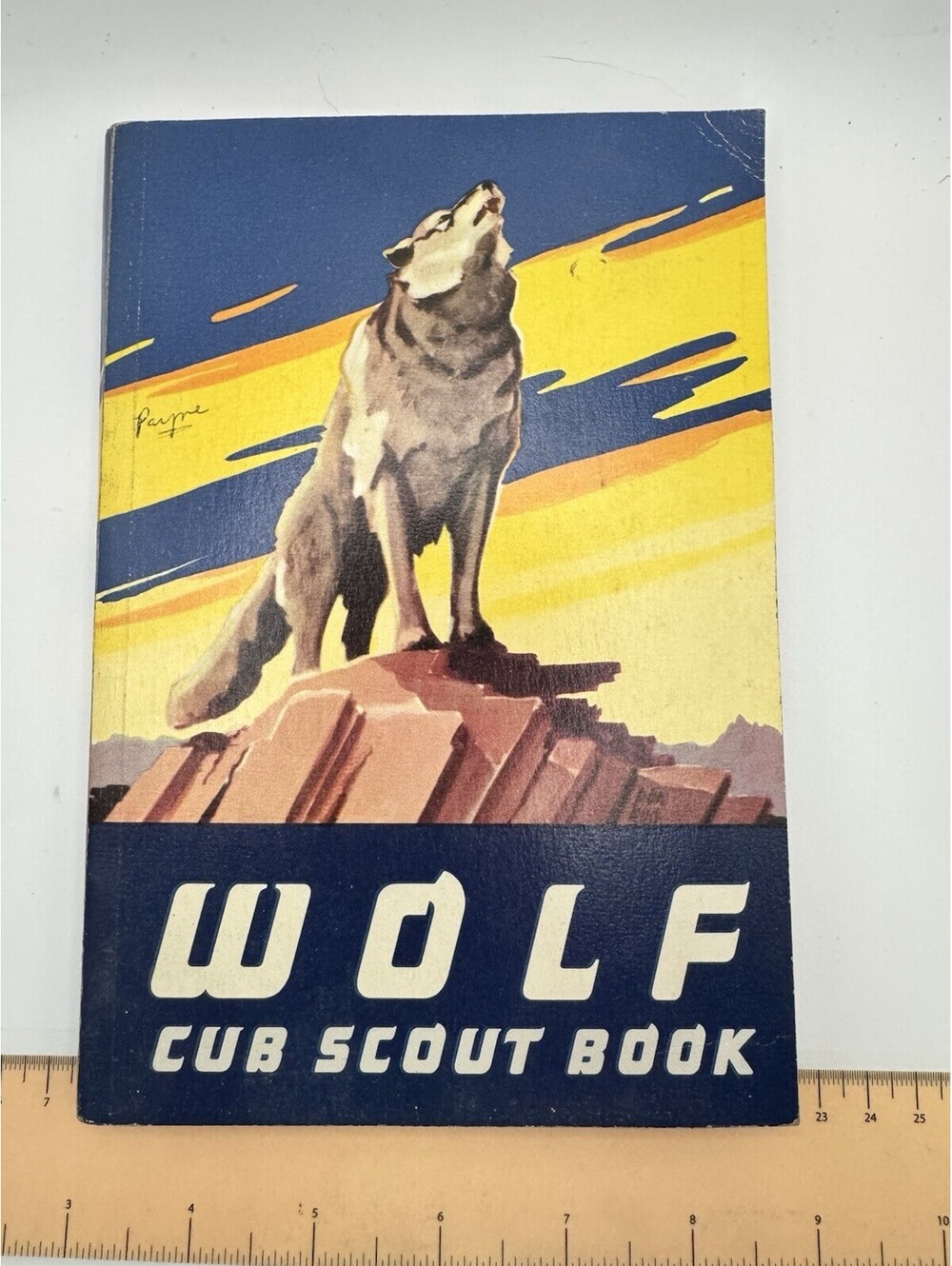 Vintage Boy Scouts of America Wolf Cub Scout Book 1961 Printing Payne Cover BSA